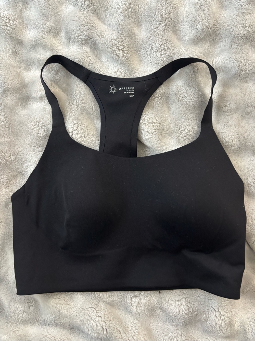 aerie Black Seamless Racerback Bralette